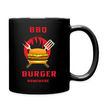 bbq burger homemade - Mug uni - noir - Droite