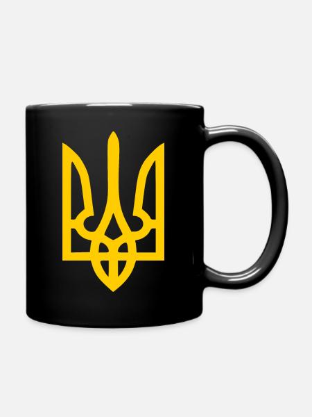 Ukraine - Tasse einfarbig - Schwarz