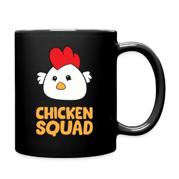 Huhn - Escouade de poulet - Mug uni - noir - Droite