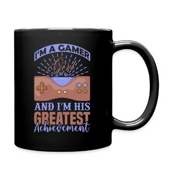 Ich bin ein Gamer - Tasse einfarbig - Schwarz - Rechts