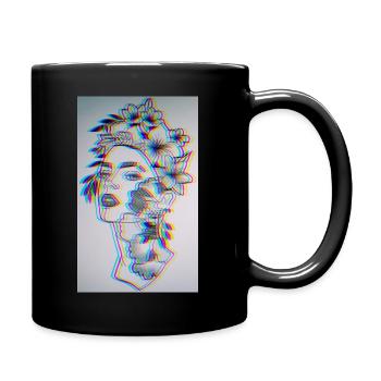 PsycheManiacFlowerPower - Tasse einfarbig - Schwarz - Rechts