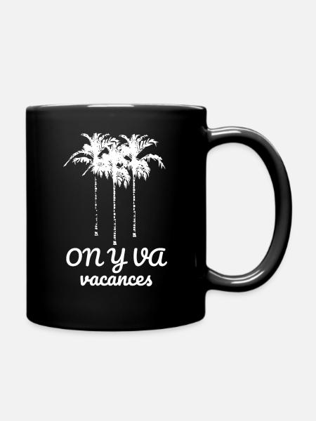 On y va (hell) - Tasse einfarbig - Schwarz