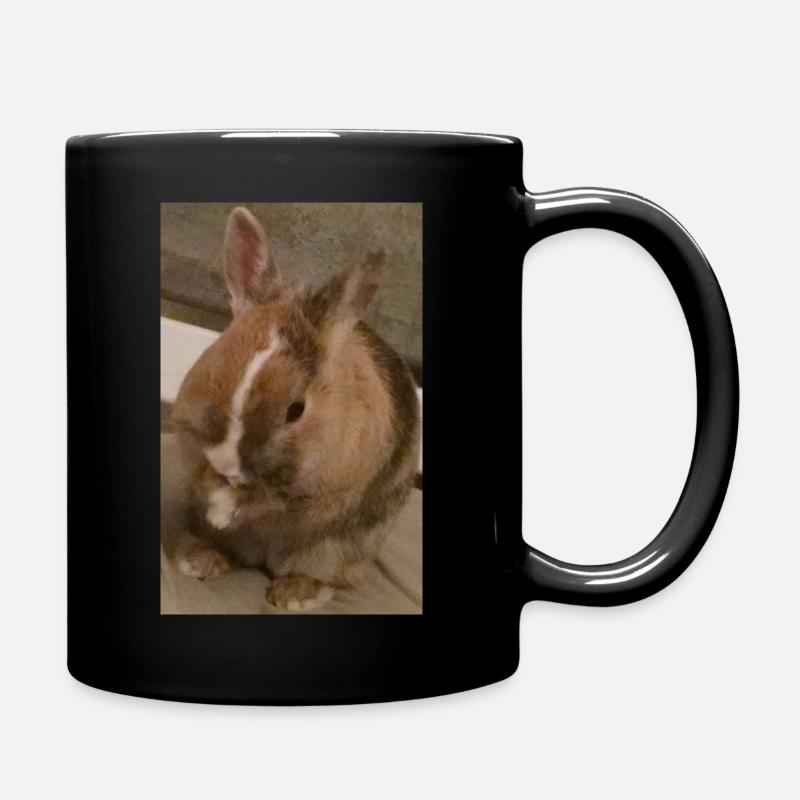 Rabbit - Full Colour Mug - black