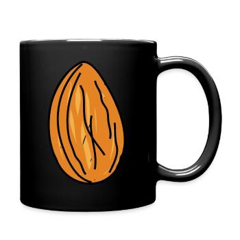 Nutty Almond Doodle - Full Colour Mug - black - Right