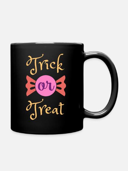 Trick or Treat - Full Colour Mug - black