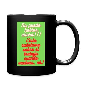 no puedo hablar ohora!! - Mug uni - noir - Droite