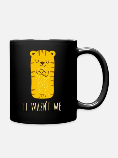 Ich wars nicht- Tiger (b) - Tasse einfarbig - Schwarz