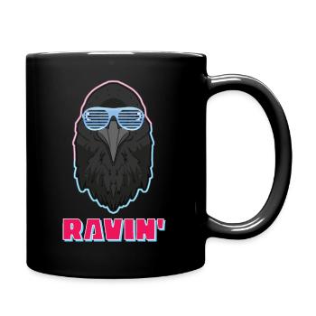Ravin' Raving DJ Rabe - Mug uni - noir - Droite