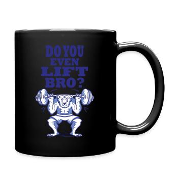 Est-ce que vous soulevez même bro, drôle d’entraînement de musculation - Mug uni - noir - Droite
