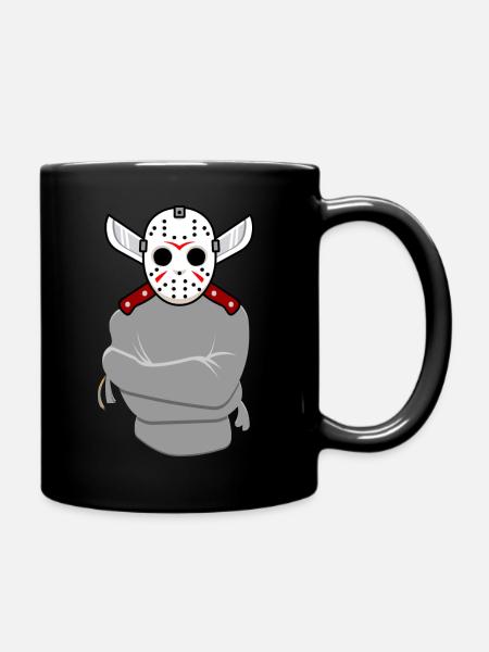 Crazy jason - Tasse einfarbig - Schwarz