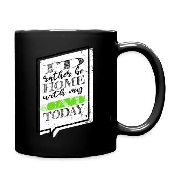 chat génial amusement chat d’amour humour - Mug uni - noir - Droite