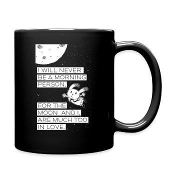 No morning person - No early riser - Full Colour Mug - black - Right