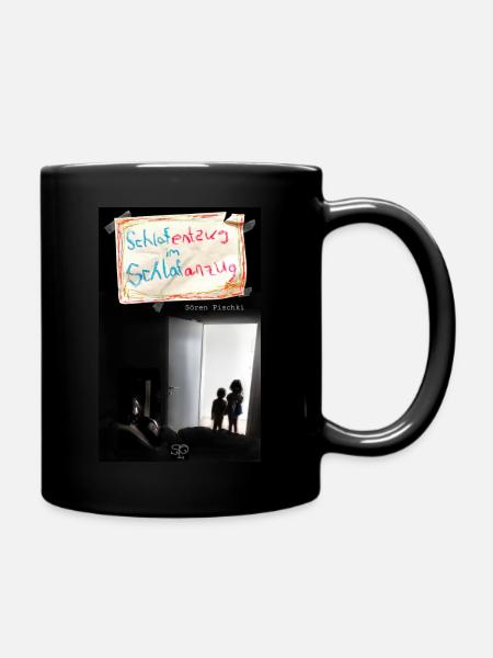 Schlafentzug im Schlafanzug - Tasse einfarbig - Schwarz