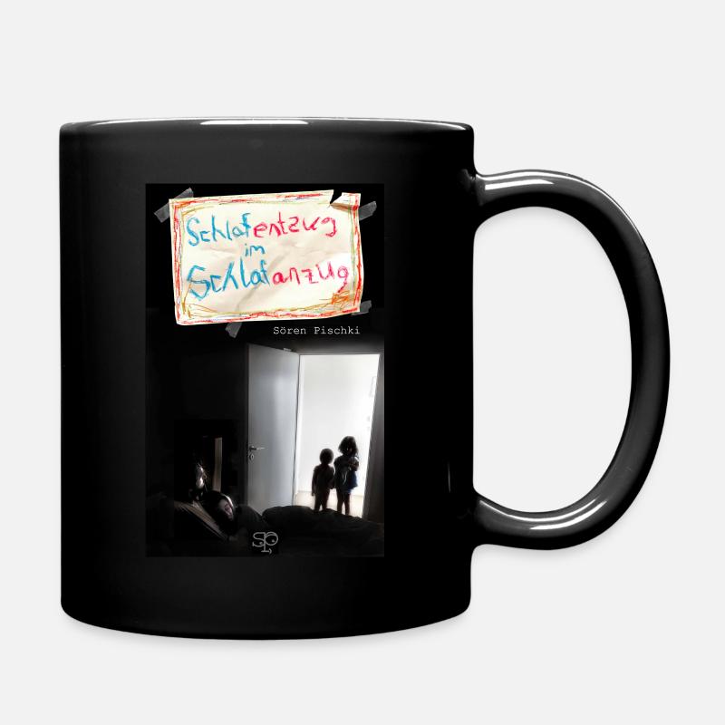 Schlafentzug im Schlafanzug - Tasse einfarbig - Schwarz