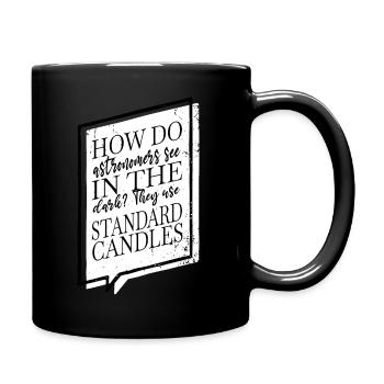 voyage spatial ciel nocturne céleste couleurs de Noël - Mug uni - noir - Droite