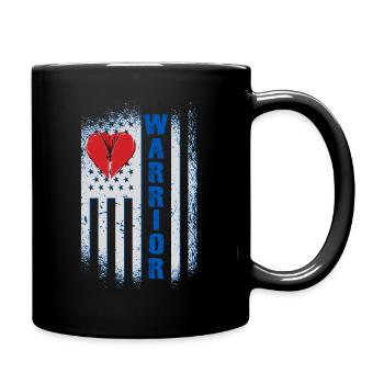 Operation am offenen Herzen Krieger Warrior - Tasse einfarbig - Schwarz - Rechts