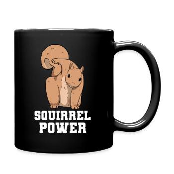 Squirrel Power Eichhörnchen - Mug uni - noir - Droite
