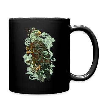 SAMURAI ADLER - Tasse einfarbig - Schwarz - Rechts