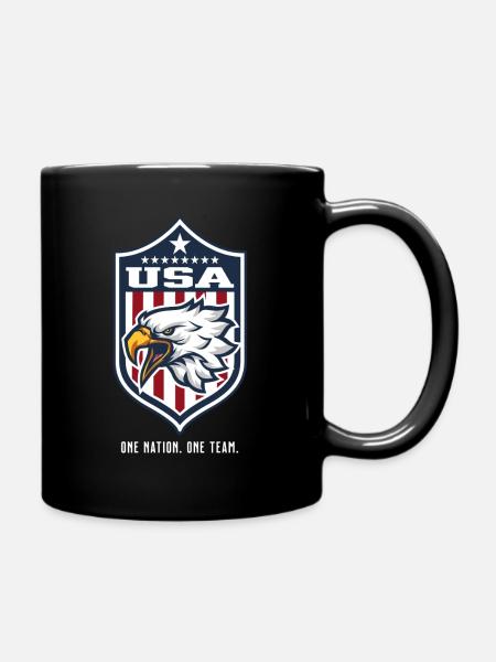USA Eagle Team - Full Colour Mug - black