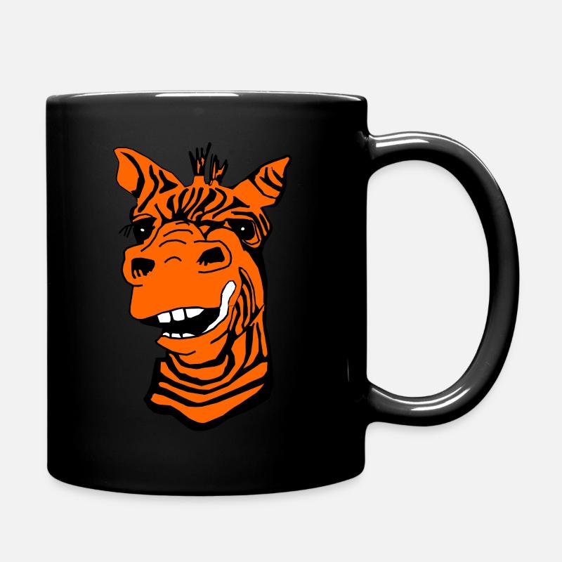Drôle de girafe orange - Mug uni - noir
