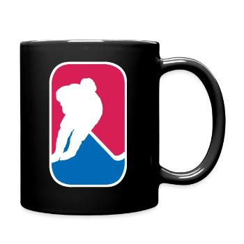 Eishockey Hockey Sport Logo lustig Geschenk - Tasse einfarbig - Schwarz - Rechts