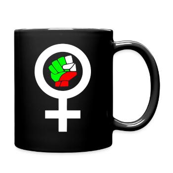 Women life freedom - Tasse einfarbig - Schwarz - Rechts
