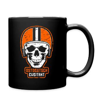 Ostdeutsch Zweitakt - Tasse einfarbig - Schwarz - Rechts
