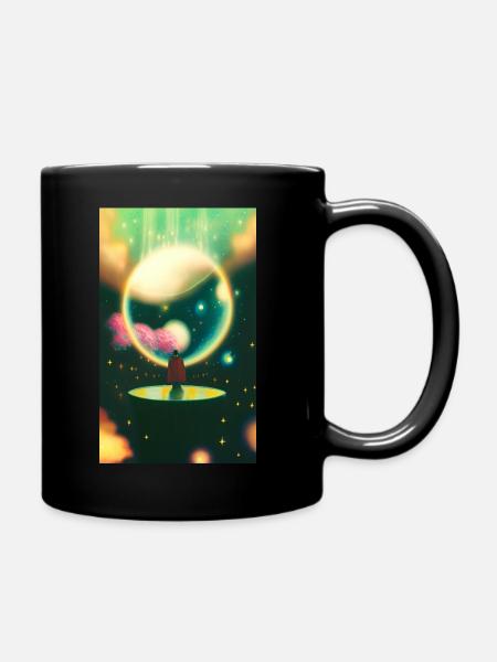 Universum - Tasse einfarbig - Schwarz