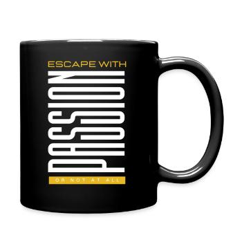 Escape Room - Escape with Passion - Full Colour Mug - black - Right