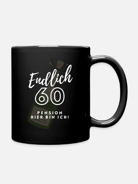 T-Shirt Pension Frauen - Tasse einfarbig - Schwarz