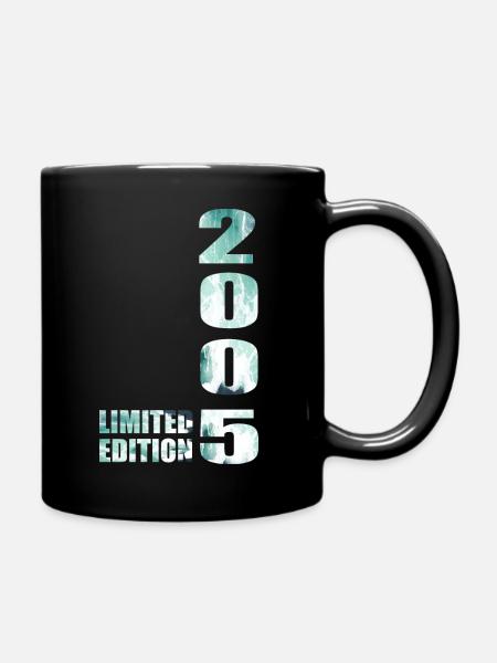 18 ans millésime 2005 rétro 18ème anniversaire - Mug uni - noir
