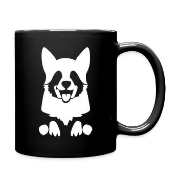 Mignon petit raton laveur - Mug uni - noir - Droite