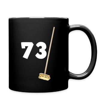73 balais Anniversaire Papy ou Mamie - Mug uni - noir - Droite