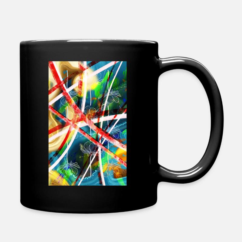 abstract - Full Colour Mug - black