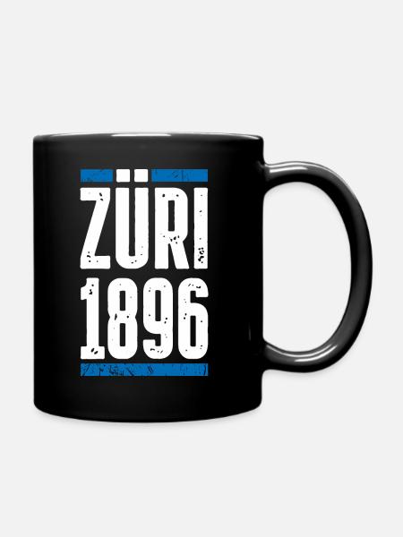 Züri 1896 - Tasse einfarbig - Schwarz