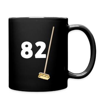 82 birthday brooms grandfather and grandmother - Full Colour Mug - black - Right
