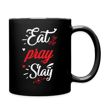 Eat Pray Stay - Tasse einfarbig - Schwarz - Rechts