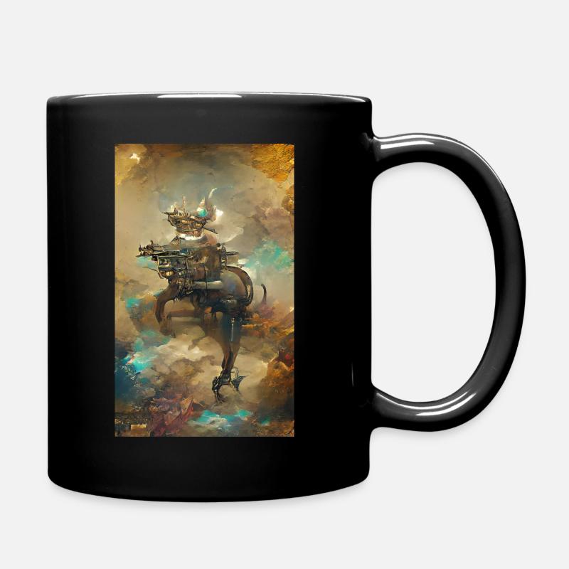 Futuristic Art - Tasse einfarbig - Schwarz