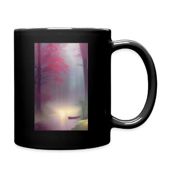 Mysterious Forrest - Full Colour Mug - black - Right