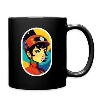 girl60s - Full Colour Mug - black - Right