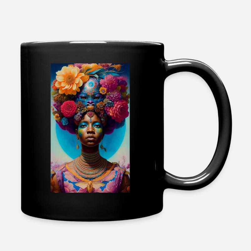 afroflora - Mug uni - noir