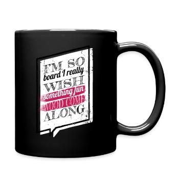 Le bûcheron charpentier a vu des t-shirts de travail de charpentier - Mug uni - noir - Droite