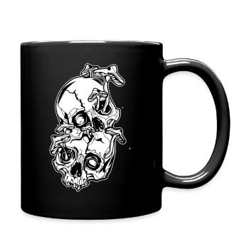 Magic Mushrooms // Skulls // Illustration - Tasse einfarbig - Schwarz - Rechts