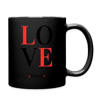 Amour - Mug uni - noir - Droite