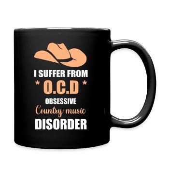 Chapeau de pays TOC - Mug uni - noir - Droite