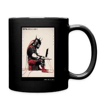 The Modern Samurai - 01 - Tasse einfarbig - Schwarz - Rechts