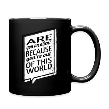 animal birthday present present scifi - Tasse einfarbig - Schwarz - Rechts