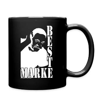 beste Marke Mann - Tasse einfarbig - Schwarz - Rechts
