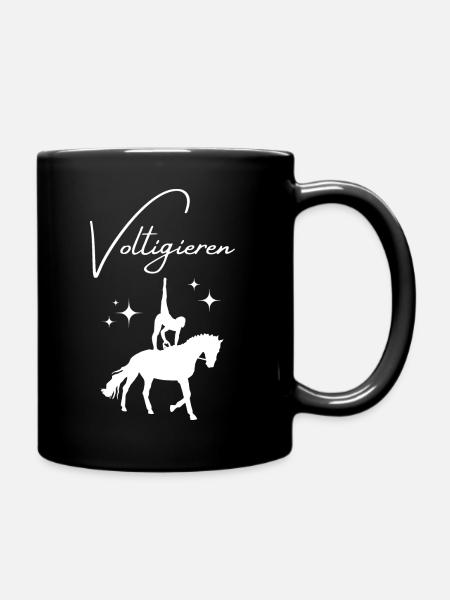 Voltigieren - Tasse einfarbig - Schwarz