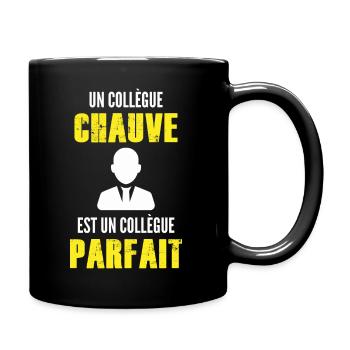 un collègue chauve est un collègue parfait - Mug uni - noir - Droite
